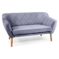 SIGNAL - KARO 2 Velvet Sofa 2 osobowa | Szary | Bluvel 14 | Nogi BUK | z PL