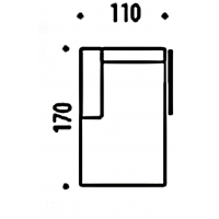 Sofalive - BRUNO LC BP LONGCHAIR JEDYNKA DŁUGA Z POJEMNIKIEM I JEDNYM BOKIEM