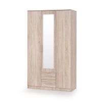 HALMAR - LIMA Szafa S-3 | dąb sonoma z lustrem | z PL