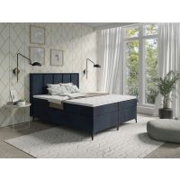 STOLLECH - LINE Pocket Łóżko kontynentalne z pojemnikiem ( sprężyny kieszeniowe 7-strefowe) | 160/200