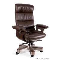 UNIQUE MEBLE - LORD FOTEL OBROTOWY CM-B63AS | BRĄZOWY