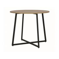 SIGNAL - LUNA Stół okrągły | Dąb | Czarny