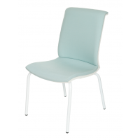 GROSPOL - LEVEL Krzesło Konferencyjne 4L WT / 4L WT R1 Black / Chrome | Tapicerowane Oparcie