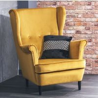 SIGNAL - LORD Velvet Fotel | Tkanina | Curry Bluvel 68 | z PL