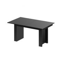 HUBERTUS - MAGRO Stół 170-410x100 | Czarny połysk
