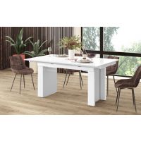 HUBERTUS - MAGRO Stół 170-410x100 | Biały połysk