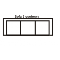 AEK - MALIBU Sofa 3 osobowa