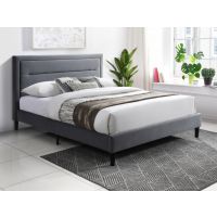 SIGNAL - MALAGA Velvet Łóżko 160x200 | Szary Bluvel 14