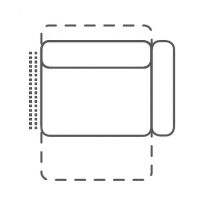 FENIKS MEBLE - MAYON Fotel 1,5EL R z relaksem elektrycznym | z prawym bokiem