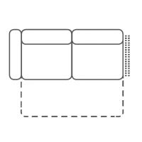 FENIKS MEBLE - MAYON Sofa 2,5F L z funkcją spania | z lewym bokiem