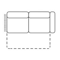 FENIKS MEBLE - MAYON Sofa 2,5F R z funkcją spania | z prawym bokiem