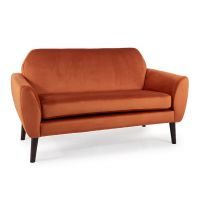 SIGNAL - MENA Velvet Sofa | Tkanina | Cynamonowy Bluvel 4215 | Nogi wenge | z MR