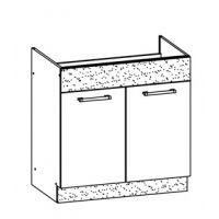 LIVEO - MODENA Szafka MD19/D80Z | Dolna 80 | Zlewozmywakowa | Bez blatu