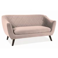 SIGNAL - MOLLY 2 Velvet Sofa | Tkanina | Beżowy Bluvel 28 | Nogi wenge | z MR