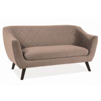 SIGNAL - MOLLY 2 Velvet Sofa | Tkanina | Ciemny Beżowy Bluvel 40 | Nogi wenge | z MR