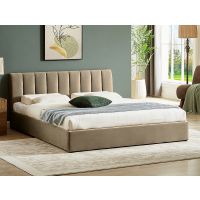 SIGNAL - MONTREAL Velvet Łóżko 140x200 | Beż BLUVEL 28