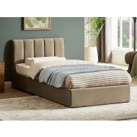 SIGNAL - MONTREAL Velvet Łóżko 90x200 | Beż BLUVEL 28