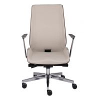 GROSPOL - MOON WOOD Fotel Obrotowy AL1 Chrome | Mechanizm Synchro Plus SP1 | Drewno Bukowe | Obciążenie do 150 kg