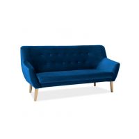 SIGNAL - NORDIC Sofa 3 Velvet | Granatowy | Bluvel 86 | z PL