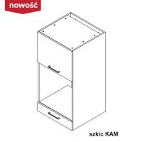 KAM - KAMMONO Szafka NWPD60.1SS/71 | Szafka wisząca | Nad zmywarkę lub nad pralkę | Zabudowa piekarnika | Front frezowany