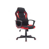 SIGNAL - Fotel obrotowy DAKAR | Czarny | Czerwony | DOSTĘPNE OD RĘKI