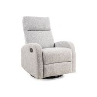 SIGNAL - OLIMP Fotel rozkładany z funkcją bujania | Tkanina | Szary 178 | z MR