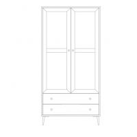 UNIMEBEL - PINE COLLECTIONE Szafa 2D N-5