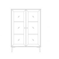 UNIMEBEL - PINE COLLECTIONE Witryna N-7