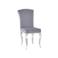 SIGNAL - Prince Velvet Krzesło | Tkanina aksamit | Szary 195