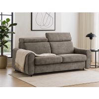Mars Meble - PEROTTI 160 Sofa na stelażu włoskim | funkcja spania i materac oraz pojemnik BROWN - RUN AGAIN 18 | PROMOCJA
