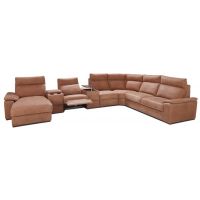 FENIKS MEBLE - PRESTIGE Narożnik LL-BK-1 BB EL-PL-1BB-E-2,5FR z funkcją spania, pojemnikiem na pościel, relaksem elektrycznym, barkiem oraz półką pod laptopa