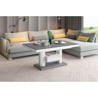 HUBERTUS - QUADRO MAX Ławostół | Szary połysk | Biały połysk