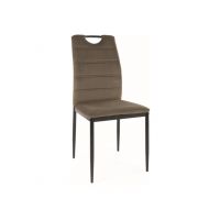 SIGNAL - RIP Velvet Krzesło | Tkanina | Oliwka Bluvel 77 | Stelaż Czarny