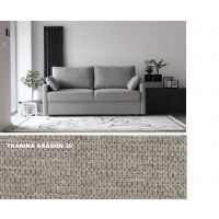 MP NIDZICA - ROCO Sofa 2FS | Z funkcją spania i pojemnikiem | Tkanina ARAGON 20 | DOSTĘPNA OD RĘKI