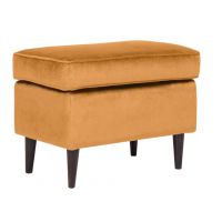 SIGNAL - RON Podnóżek | Velvet tkanina | Bluvel | Curry 68 | z PL