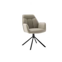 MC AKCENT - RAFAELA S Krzesło | Obrót siedziska | Tkanina cappuccino | Stelaż czarny mat | RA4S46CX