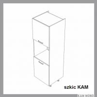 KAM - KAMMONO Szafka SDP60 | Słupek do szafek wiszących W/61 | Zabudowa piekarnika | Front nowoczesny P2