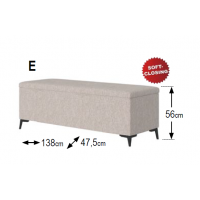 MEBLE BEST - Skrzynia E | Pufa tapicerowana