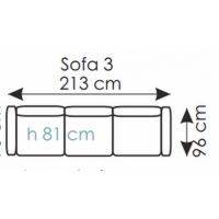 AEK - ROMA SOFA 3 - OSOBOWA BEZ FUNKCJI