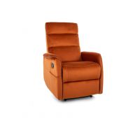 SIGNAL - SOLON M Velvet Fotel rozkładany z funkcja masażu | Tkanina | Cynamon Velvet 4215 | z MR