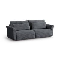 Mars Meble - SAMIR DARK GREY Kanapa z funkcją spania i pojemnikiem PROMOCJA