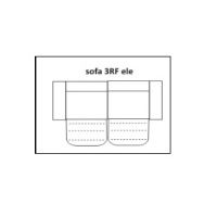 ETAP SOFA - MELLOW Sofa 3RF z relaksem elektrycznym