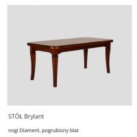 MEBLE OLEJNIKOWSKI - BRYLANT Stół | Noga Diament | Blat pogrubiony | STB 200 | 200-300x100