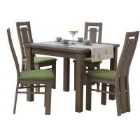 STOLMEB - Stół Andrzej 90x90+2x50 naturalna okleina