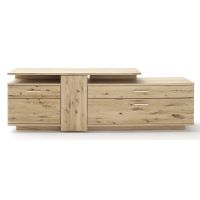 MC AKCENT - SANTORI RTV Szafka SAN17.T34 | Dąb sękaty olejowany w kolorze bianco