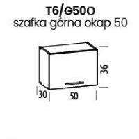 LIVEO - TIFFANY Szafka T6/G50O | Górna okapowa 50