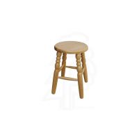 PANKAU - Taboret okrągły nogi toczone