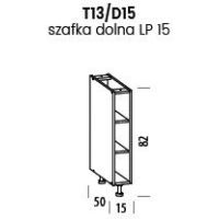 LIVEO - TIFFANY Szafka T13/D15 | Dolna 15 otwarta