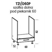 LIVEO - TIFFANY Szafka T21/D60P | Dolna zabudowa piekarnika 60