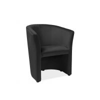 SIGNAL - TM-1 Velvet Fotel | Tkanina | Czarny Bluvel 19 | z PL